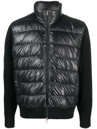 Shop Moncler Logo-patch Padded Jacket In Black