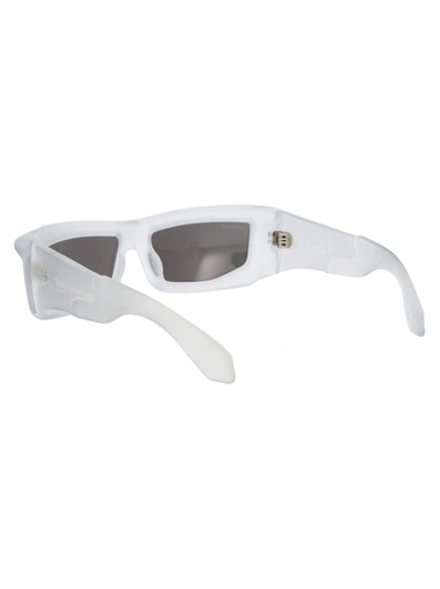 Shop Off-white Sunglasses In 0072 Crystal Mir Silver