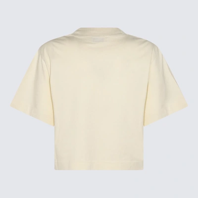 Shop Off-white T-shirts And Polos In Beige  Black