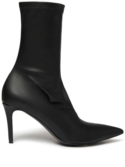 Shop Stella Mccartney Stella Iconic 100mm Ankle Boots In Black
