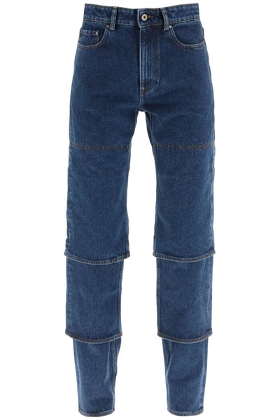 Shop Y/project Y Project Layered Jeans In Blue