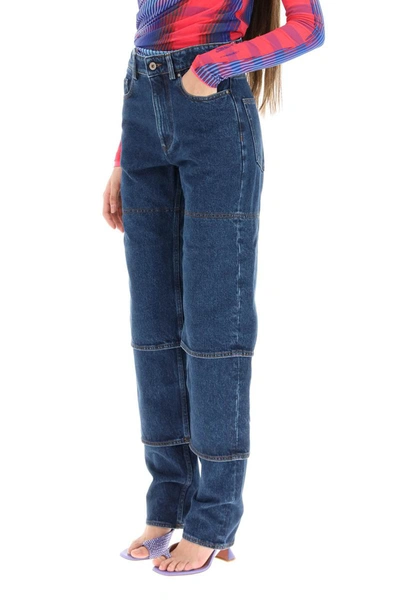 Shop Y/project Y Project Layered Jeans In Blue