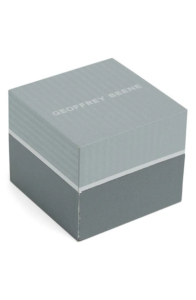 Geoffrey Beene Diamond Bracelet Strap Chronograph Watch, 42mm In Gun Metallic