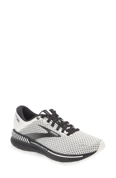Shop Brooks Adrenaline Gts 22 Sneaker In White/ Grey/ Black