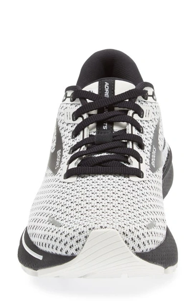 Shop Brooks Adrenaline Gts 22 Sneaker In White/ Grey/ Black