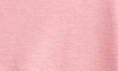 Lorenzo Uomo Trim Fit Band Collar Cotton Polo In Pink