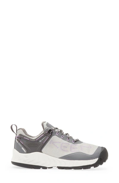 Shop Keen Nxis Evo Waterproof Speed Hiking Shoe In Steel Grey/ English Lavender