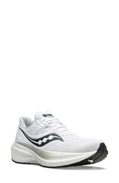 Shop Saucony Triumph 20 Running Shoe In White/ Black