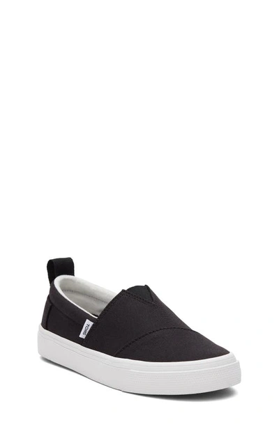 Shop Toms Kids' Fenix Slip-on Sneaker In Black