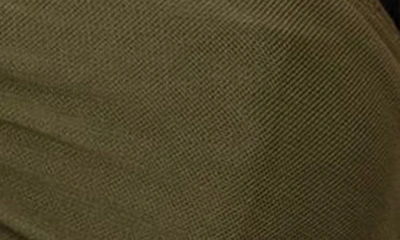 Edikted Moira Ruched Mesh Bra Top In Olive