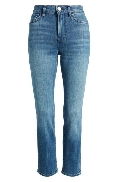 Shop Frame Le High Ripped Straight Leg Jeans In Crossings