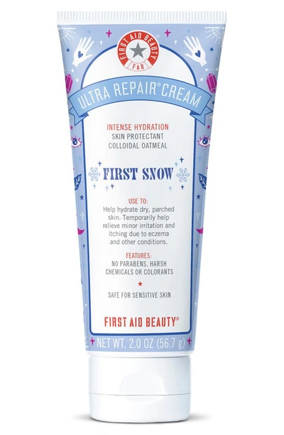 First Aid Beauty First Snow Ultra Repair Cream Intense Hydration Face & Body Moisturizer, 2 oz