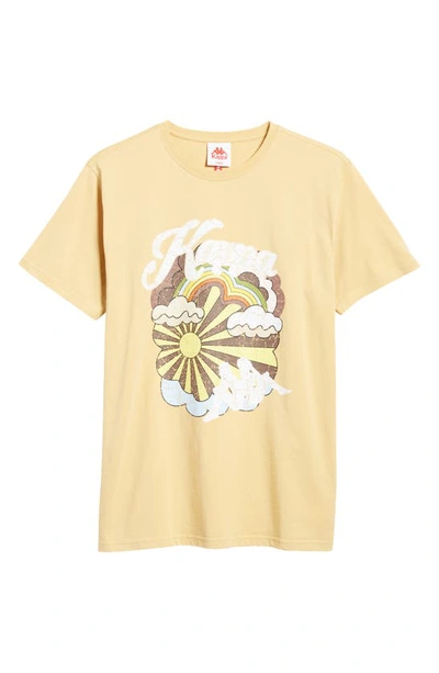 Shop Kappa Authentic Kingston Graphic T-shirt In Beige Camel