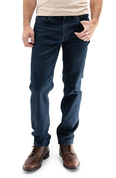 Shop Devil-dog Dungarees Slim Straight Leg Performance Jeans In Dogback