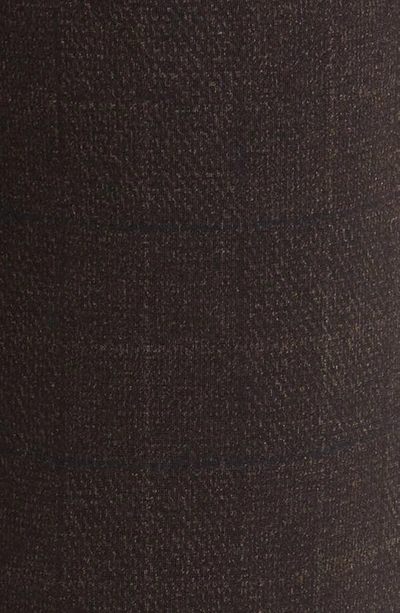 Wit & Wisdom 'ab'solution Houndstooth High Waist Ankle Straight Leg Pants In Cold Brew