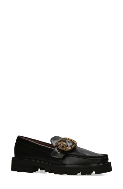 Shop Kurt Geiger Mayfair Platform Loafer In Black