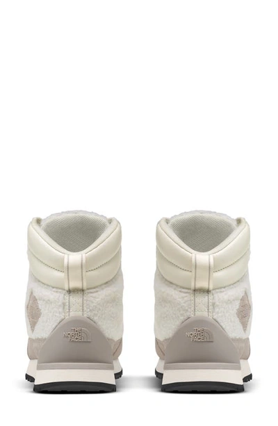 The North Face Back To Berkeley Iv High Pile Boot In Gardenia White/ Silver Grey