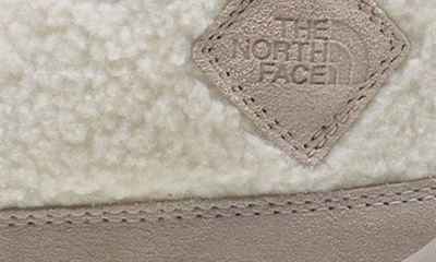 The North Face Back To Berkeley Iv High Pile Boot In Gardenia White/ Silver Grey