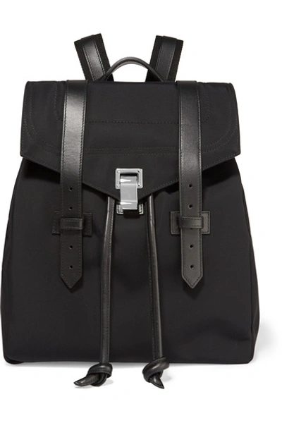 Shop Proenza Schouler The Ps1 Leather-trimmed Canvas Backpack