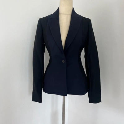 Pre-owned Dior Christian  Navy And Black Wool Tailored Suit Set