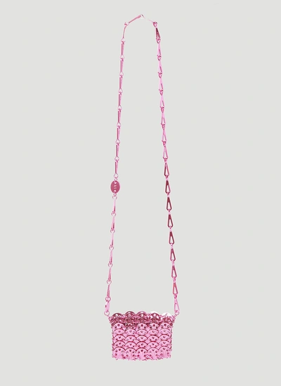 Shop Rabanne Paco  Women 1969 Micro Mini Shoulder Bag In Pink