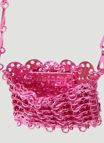 Shop Rabanne Paco  Women 1969 Micro Mini Shoulder Bag In Pink