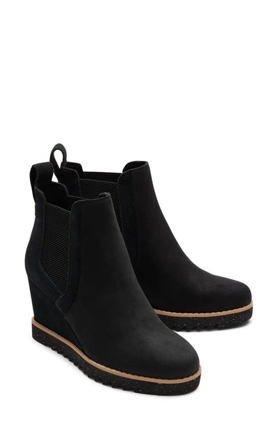 Shop Toms Maddie Wedge Bootie In Black