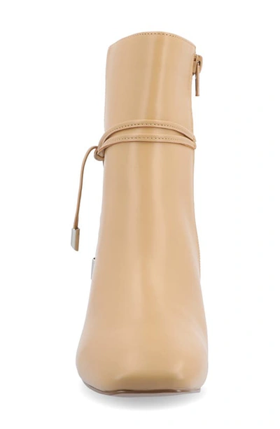 Journee Collection Beverly Tru Comfort Block Heel Bootie In Tan
