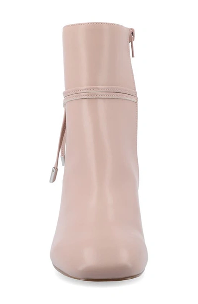 Journee Collection Beverly Tru Comfort Block Heel Bootie In Blush