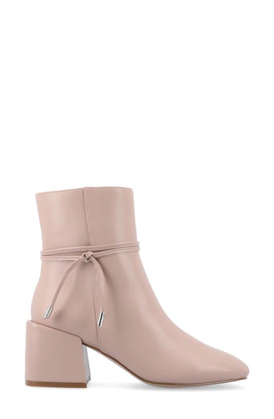 Journee Collection Beverly Tru Comfort Block Heel Bootie In Blush