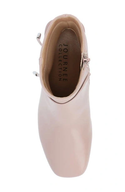Journee Collection Beverly Tru Comfort Block Heel Bootie In Blush