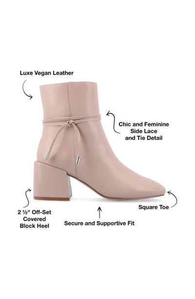 Journee Collection Beverly Tru Comfort Block Heel Bootie In Blush