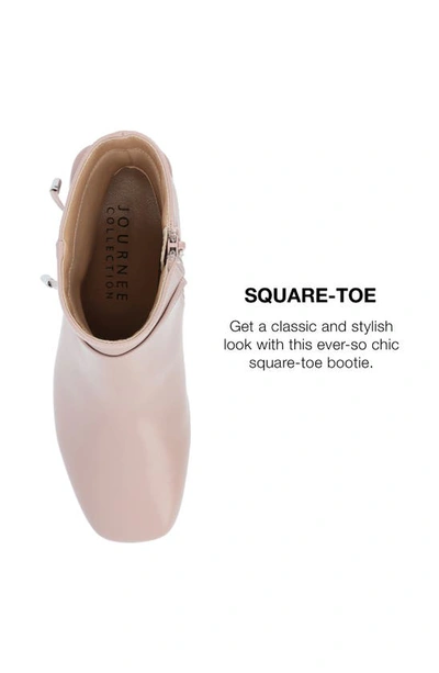 Journee Collection Beverly Tru Comfort Block Heel Bootie In Blush