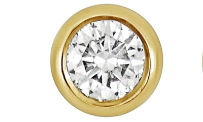 Shop Bony Levy 14k Gold Bezel Diamond Stud Earrings In 14k Yellow Gold