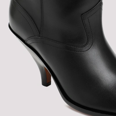 Shop Bally Lavyn Leather Boots Shoes In Black