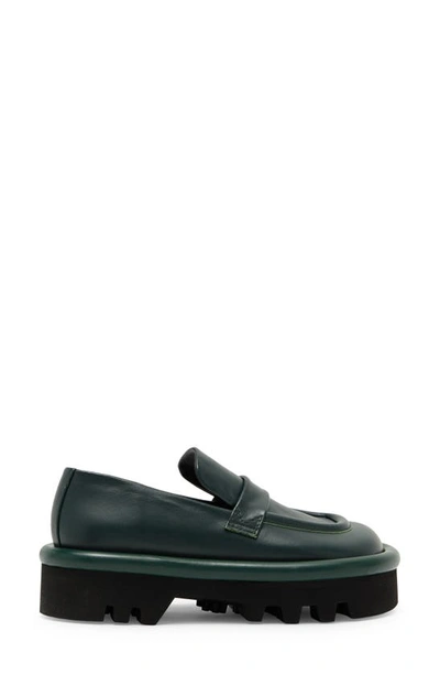Shop Jw Anderson Bumper Chunky Loafer In Dark Green