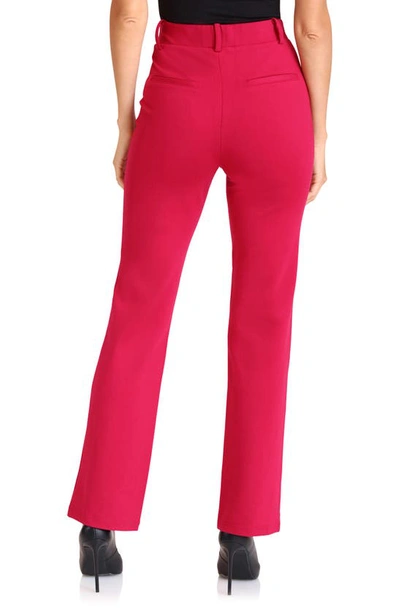 Shop Bagatelle Pull-on High Waist Bootcut Pants In Magenta
