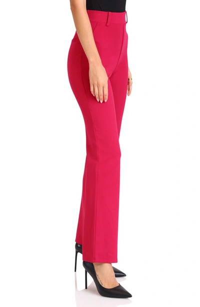 Shop Bagatelle Pull-on High Waist Bootcut Pants In Magenta