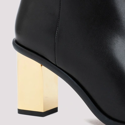 Shop Chloé Rebecca Leather Boots Shoes In Black