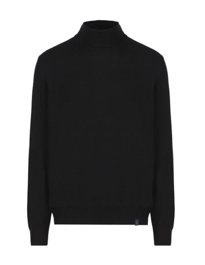 Fay Wool Turtleneck Sweater In Black