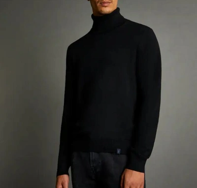 Fay Wool Turtleneck Sweater In Black