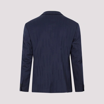 Shop Off-white Shibori Relaxed Jacket In Blue