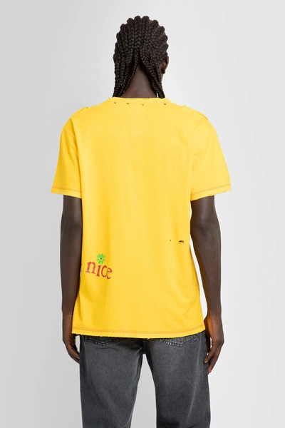 Shop Erl Man Yellow T-shirts