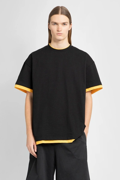 Shop Jil Sander Man Black T-shirts