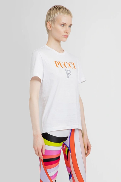 Shop Pucci Woman White T-shirts