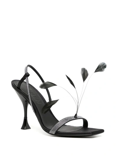 Shop 3juin Elettra Sandals With Rhinestones In Black
