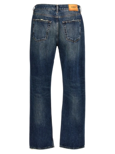 Shop Burberry 'harison' Jeans In Blue