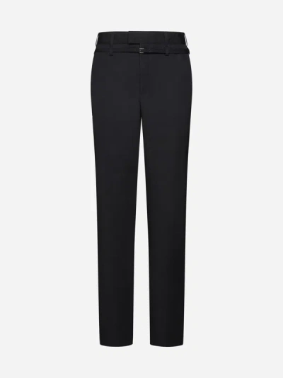 Shop Jacquemus Disgreghi Wool Trousers In Black
