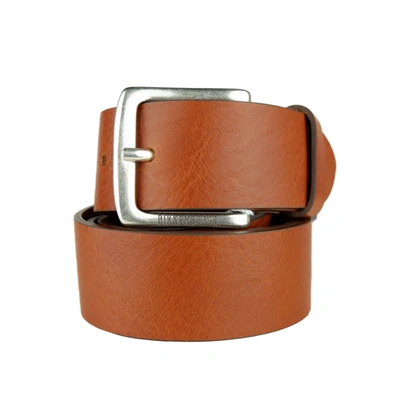 Shop Bikkembergs Brown Leather Di Calfskin Men's Belt