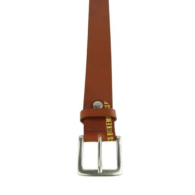 Shop Bikkembergs Brown Leather Di Calfskin Men's Belt